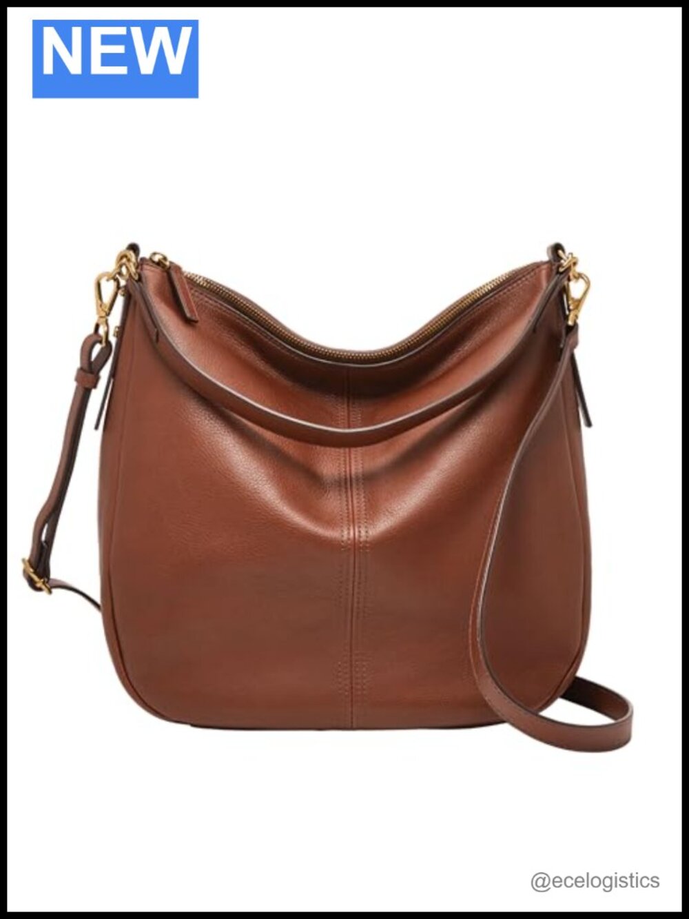 Fossil Jolie LiteHide Leather Hobo Purse Shoulder Crossbody Bag for Women